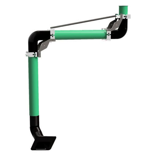 Bras d'aspiration fixe - Kristal - flexible / d'aspiration / industriel