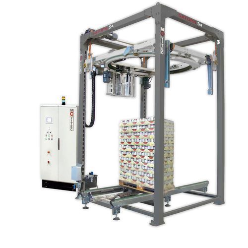 Banderoleuse automatique - Saturn S4 - MOVITEC WRAPPING SYSTEMS, SLU - avec couronne tournante / de palettes / à film étirable