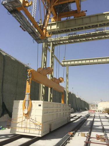 Portique mobile - Teamnetwork S.r.l - pour chantier de préfabriqués / pour les travaux de génie civil