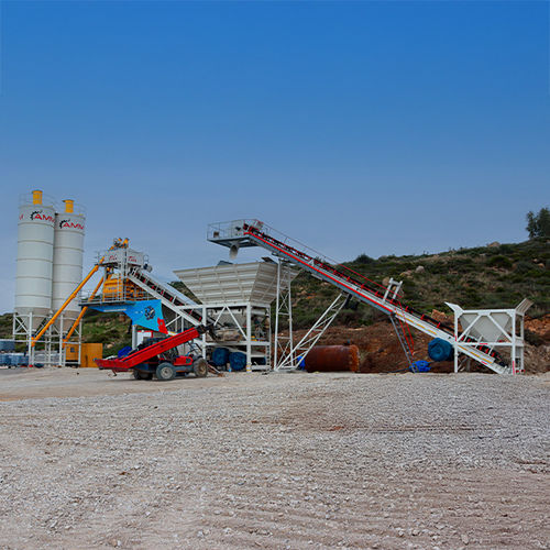 Centrale à béton mobile - Fastmix 60MB - ATLANTIC Machinery Manufacturing (AMM) - à 2 axes / avec convoyeur à bande