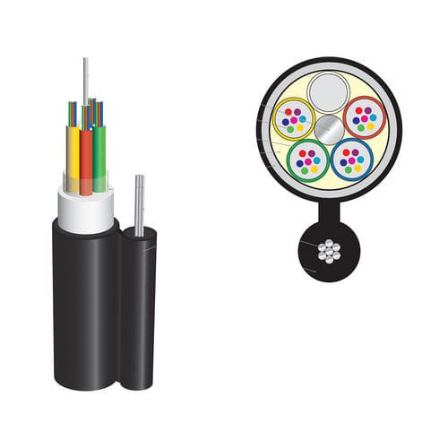 Câble optique de données - SOJKHABEL OPTS-48A4 - Ipcom - aérien / en polyéthylène