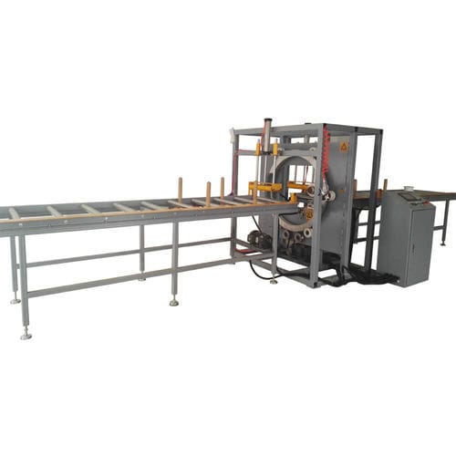 Banderoleuse horizontale - S800E - Qingdao Ausense Packing Equipment Co., Ltd. - semi-automatique / pour produits longs / à film étirable