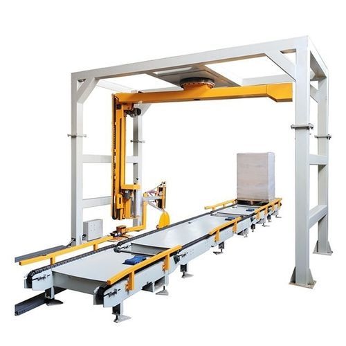 Banderoleuse à bras tournant - LR1800F - Qingdao Ausense Packing Equipment Co., Ltd. - automatique / de palettes / avec convoyeur