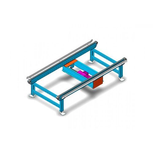 Convoyeur à chaînes - Qingdao Ausense Packing Equipment Co., Ltd. - droit / pour palettes / de profilés