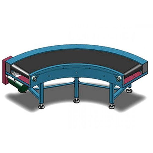 Convoyeur à bande - Qingdao Ausense Packing Equipment Co., Ltd. - courbe / à moteur électrique / de profilés