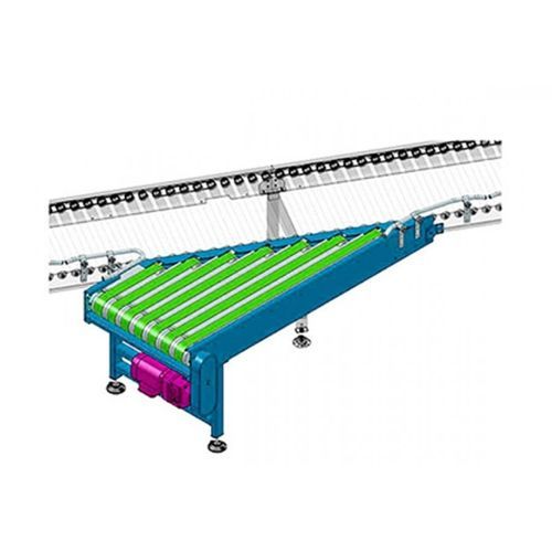 Convoyeur à bande - Qingdao Ausense Packing Equipment Co., Ltd. - à rouleaux motorisés / horizontal / à moteur électrique