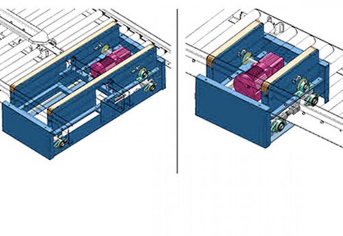 Convoyeur à rouleaux - Qingdao Ausense Packing Equipment Co., Ltd. - pneumatique / horizontal / de transfert