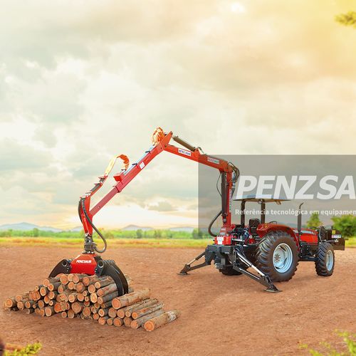 Grue forestière - Saur - mobile / articulée / de chargement