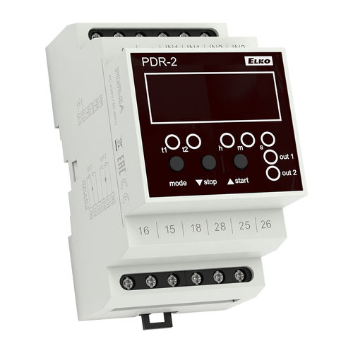 Temporisateur numérique - PDR-2A - ELKO - multifonction / sur rail DIN / programmable