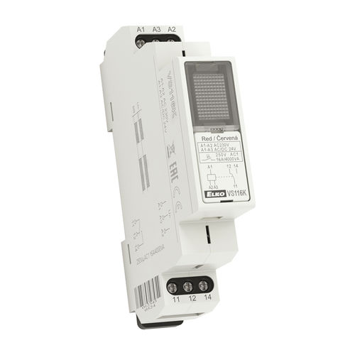 Relais électromécanique 24 Vcc - VS series - ELKO - sur rail DIN / de puissance / auxiliaire