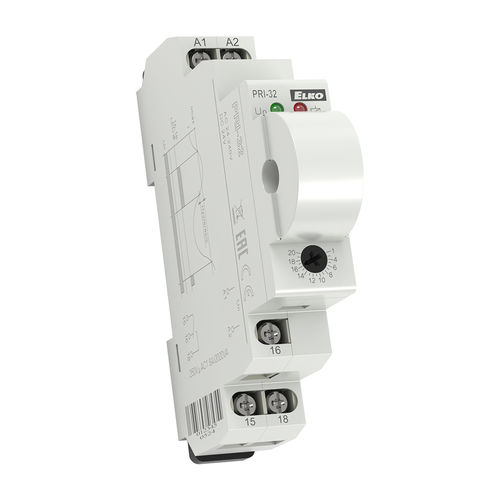 Relais de surveillance de courant - PRI-32 - ELKO - 1NO/NF / monophasé / sur rail DIN