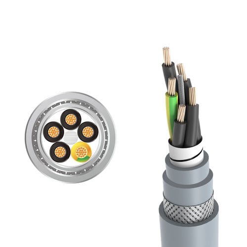 Câble électrique d'alimentation - LONGFLEX® CHAIN FD 430 CY  - Zhaolong Interconnect - DIN / blindé / rond