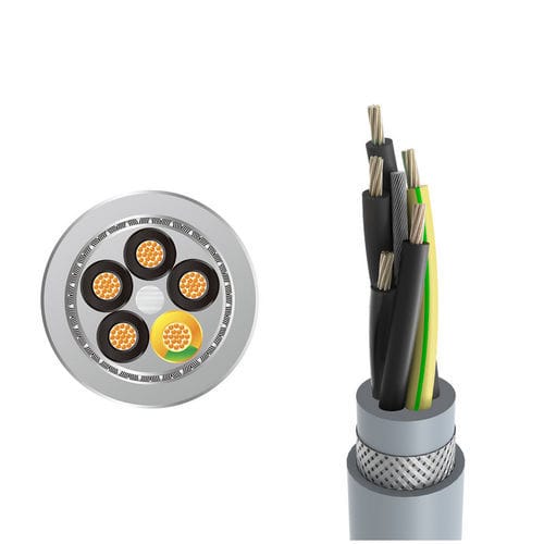 Câble électrique d'alimentation - LONGFLEX® CHAIN FD 437 CY - Zhaolong Interconnect - DIN / blindé / multibrin