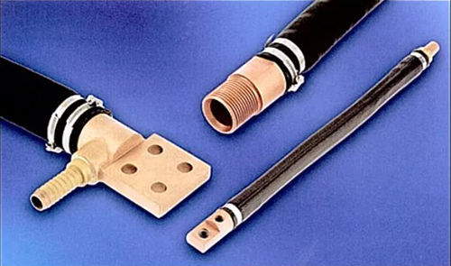 Connecteur à refroidissement par eau - TESORAX - d'alimentation électrique / carré / à ressort