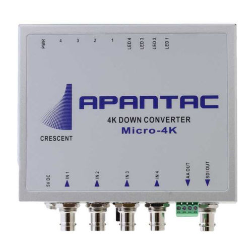 Convertisseur de vidéo - Micro 4K series  - Apantac LLC. - audio / stéréo / embarqué