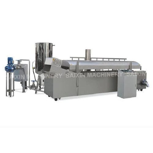 Friteuse industrielle en continu - Jinan Saixin Machinery Co., Ltd. - électrique / automatique