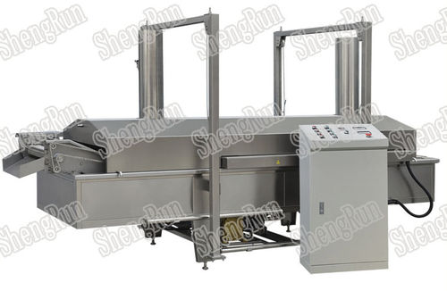 Ligne de friture pour craquelins - SR-LX(G/O)-00 series - Jinan Shengrun Machinery Co., Ltd. - pour snacks