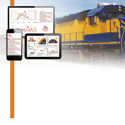 Système de surveillance de consommation de carburant - TECHNOTON - pour véhicule ferroviaire / sans fil / en temps réel