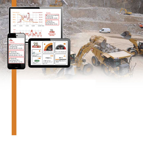 Système de surveillance de consommation de carburant - TECHNOTON - pour camion / pour la construction / sans fil