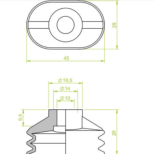 Ventouse à soufflet - Morali GmbH - en NBR