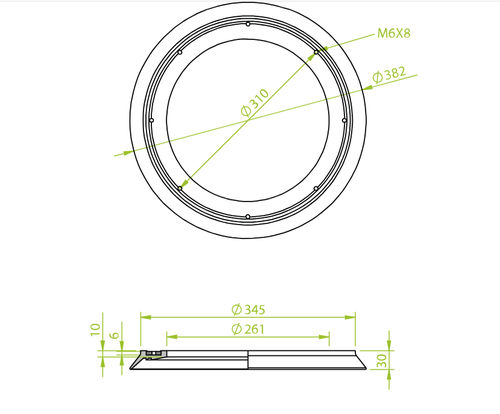 Ventouse plate - 13.382.065.01 - Morali GmbH - en EPDM / en NBR