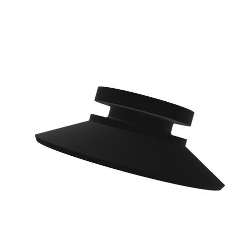 Ventouse plate - 10.028.098.01 - Morali GmbH - en silicone / en polyuréthane / en NBR