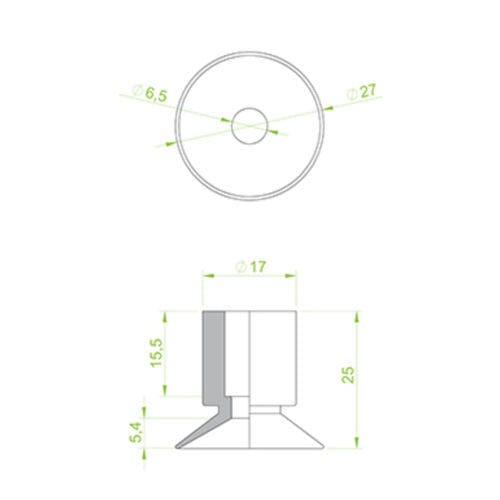 Ventouse plate - 10.028.381.V - Morali GmbH - en vinyle