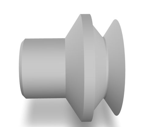 Ventouse à soufflet - 210.030.055.01 - Morali GmbH - en silicone / en polyuréthane / en NBR