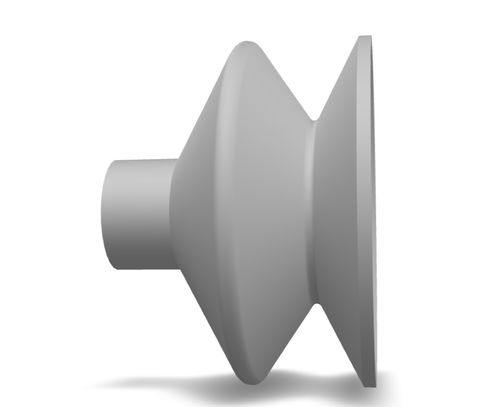 Ventouse à soufflet - 210.030.213.01 - Morali GmbH - en silicone / en NBR