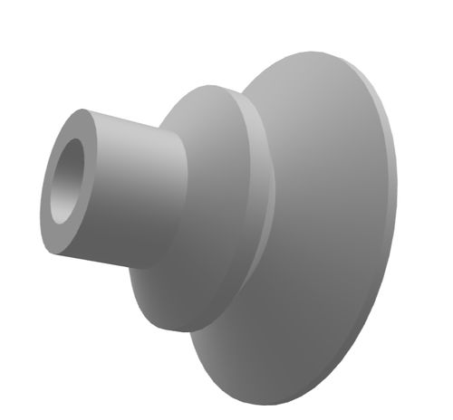 Ventouse à soufflet - 210.036.107.02 - Morali GmbH - en silicone