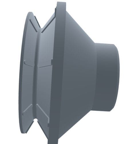 Ventouse à soufflet - 210.050.057.02 - Morali GmbH - en silicone