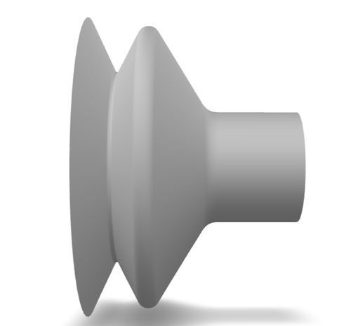 Ventouse à soufflet - 210.056.127.02 - Morali GmbH - en silicone