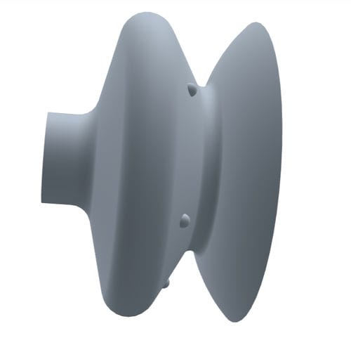 Ventouse à soufflet - 210.060.023.01 - Morali GmbH - en silicone / en NBR