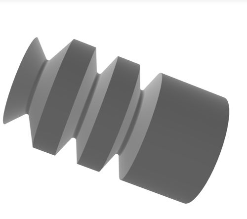 Ventouse à soufflet - 220.008.150.12 - Morali GmbH - en silicone