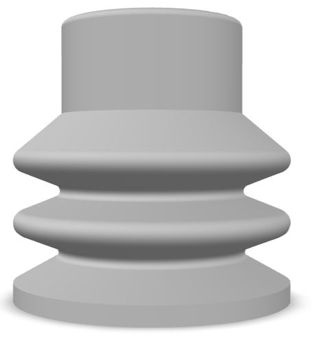 Ventouse à soufflet - 220.018.055.02 - Morali GmbH - en silicone