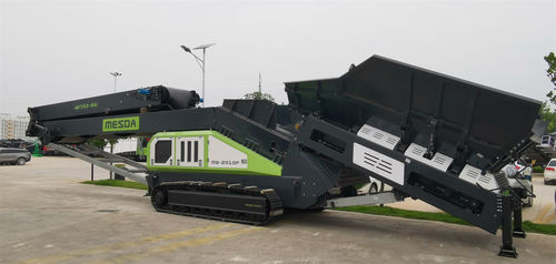 Convoyeur à bande - MB-2010F - Guangxi Mesda Engineering Machinery Co., Ltd - incliné / de transport / de décharge