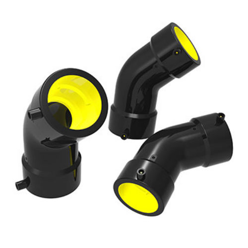 Raccord pour gaz - 354 series - Zhejiang Resin Municipal Facility Co.,Ltd - push-in / coudé à 45° / en HDPE