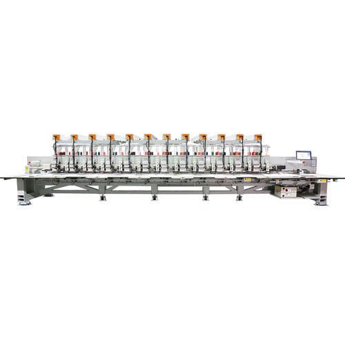 Machine à broder multitête - RPCE-NM-FE+CT series - Tianjin Richpeace AI Co., Limited - à 9 aiguilles / à grande vitesse / plate