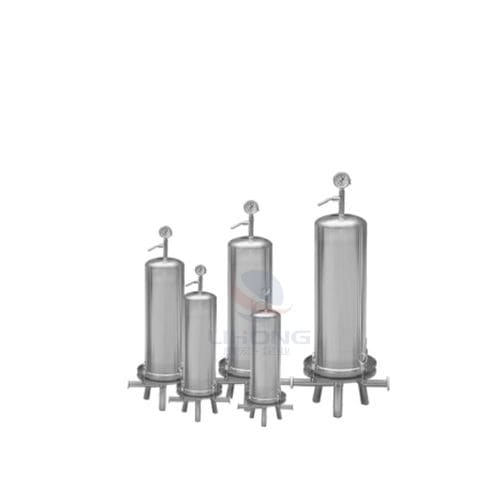 Unité de filtration à cartouche - Microporous Membrane - Wenzhou Lihong Machinery TECHNOLOGY Co., LTD - pour jus de fruits / de vinaigre / pour l'industrie de la boisson