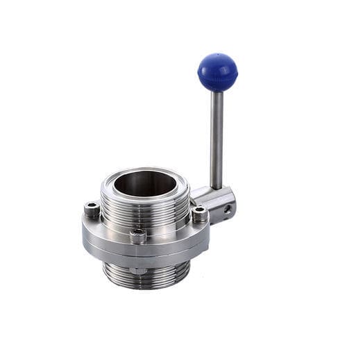 Vanne papillon - Wenzhou Lihong Machinery TECHNOLOGY Co., LTD - manuelle / pour produits laitiers / pour boisson