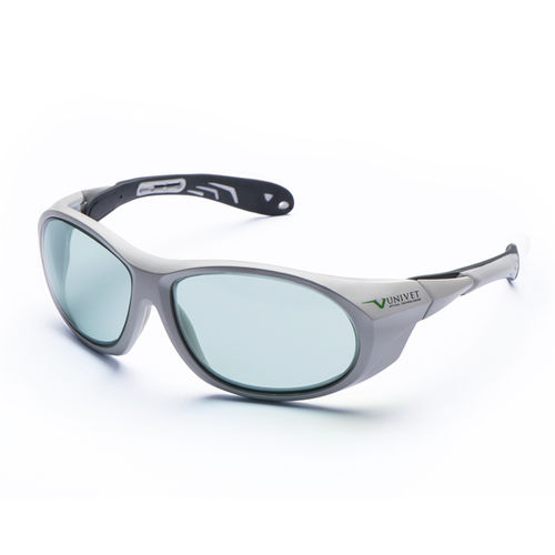 Lunettes de protection laser - 561 - UNIVET - en polycarbonate / en nylon / en caoutchouc