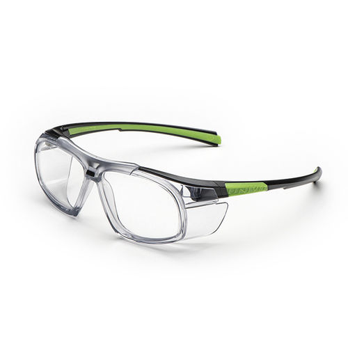 Lunettes de protection mécanique - 555 series - UNIVET - en polycarbonate / avec protection latérale / avec traitement antirayures