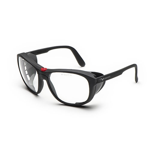 Lunettes de protection mécanique - 566 series - UNIVET - en polycarbonate / en verre / avec protection latérale