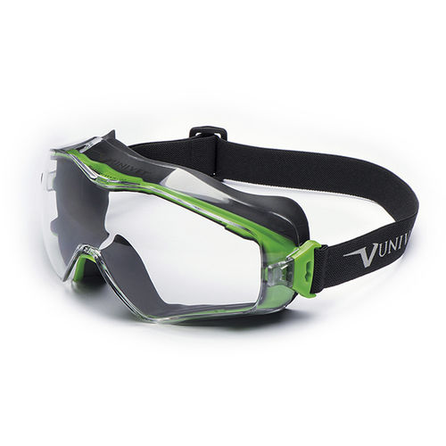 Lunettes-masque de protection mécanique - 6X3 - UNIVET - avec traitement antibuée / avec traitement antirayures / enveloppante