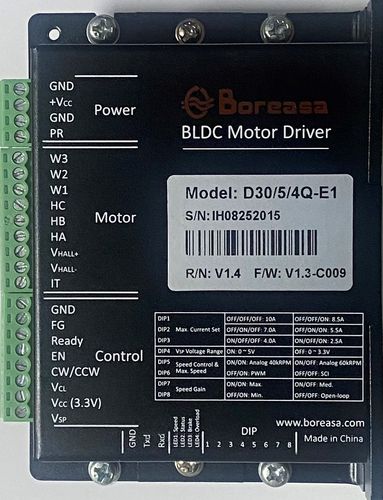 Commande de moteur avec contrôleur intégré - D30/5/4Q-E1 - Boreasa Technologies Co., Ltd - BLDC