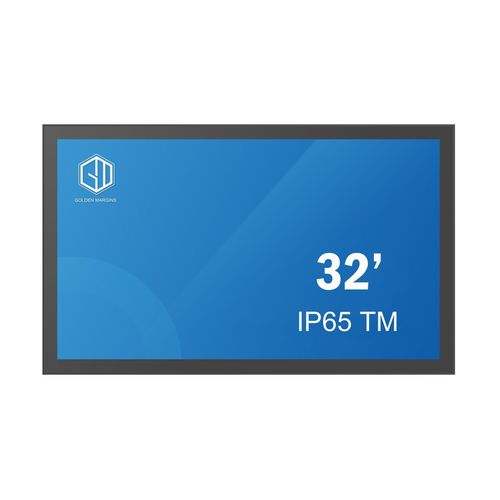 Moniteur 32" - GM32IP65TM - Shenzhen Golden Margins Co., Ltd.  - LCD / à technologie capacitive projetée / à écran tactile multi-points