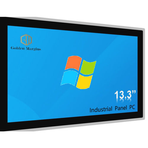 Panel PC LCD - GY133WINTM - Shenzhen Golden Margins Co., Ltd.  - à écran tactile capacitif PCAP / 13.3" / 1920 x 1080