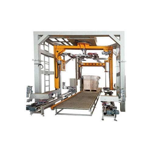 Banderoleuse à deux bras tournants - Shandong Dyehome Intelligent Equipment Co.,Ltd - automatique / pour produits encombrants / à double bobine