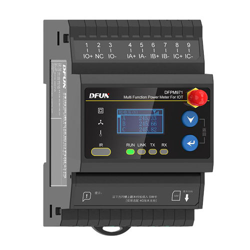 Appareil de mesure de puissance énergimètre - DFPM971  - DFUN (ZHUHAI) CO.,LTD. - sur rail DIN / sans fil