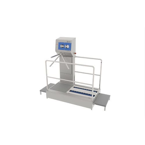 Sas d'hygiène avec lave-semelles - INTEGRA PASS-320 - INOXSIS - avec désinfection